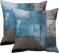 Vista 11 de Britimes Fundas de almohada modernas para decoración del hogar, 18 x 18 pulgadas, juego de 2 fundas de almohada decorativas, fundas de almohada