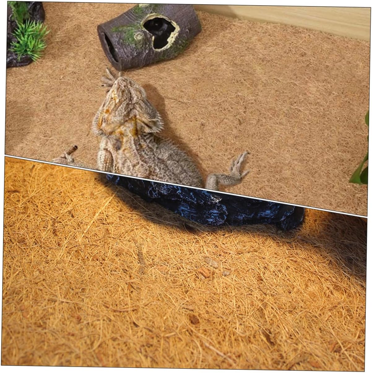 WOONEKY Bedding Carpet Liner for Reptiles Snakes Turtles and Lizards Washable and Reusable Substrate Cushion for Terrarium Environments
