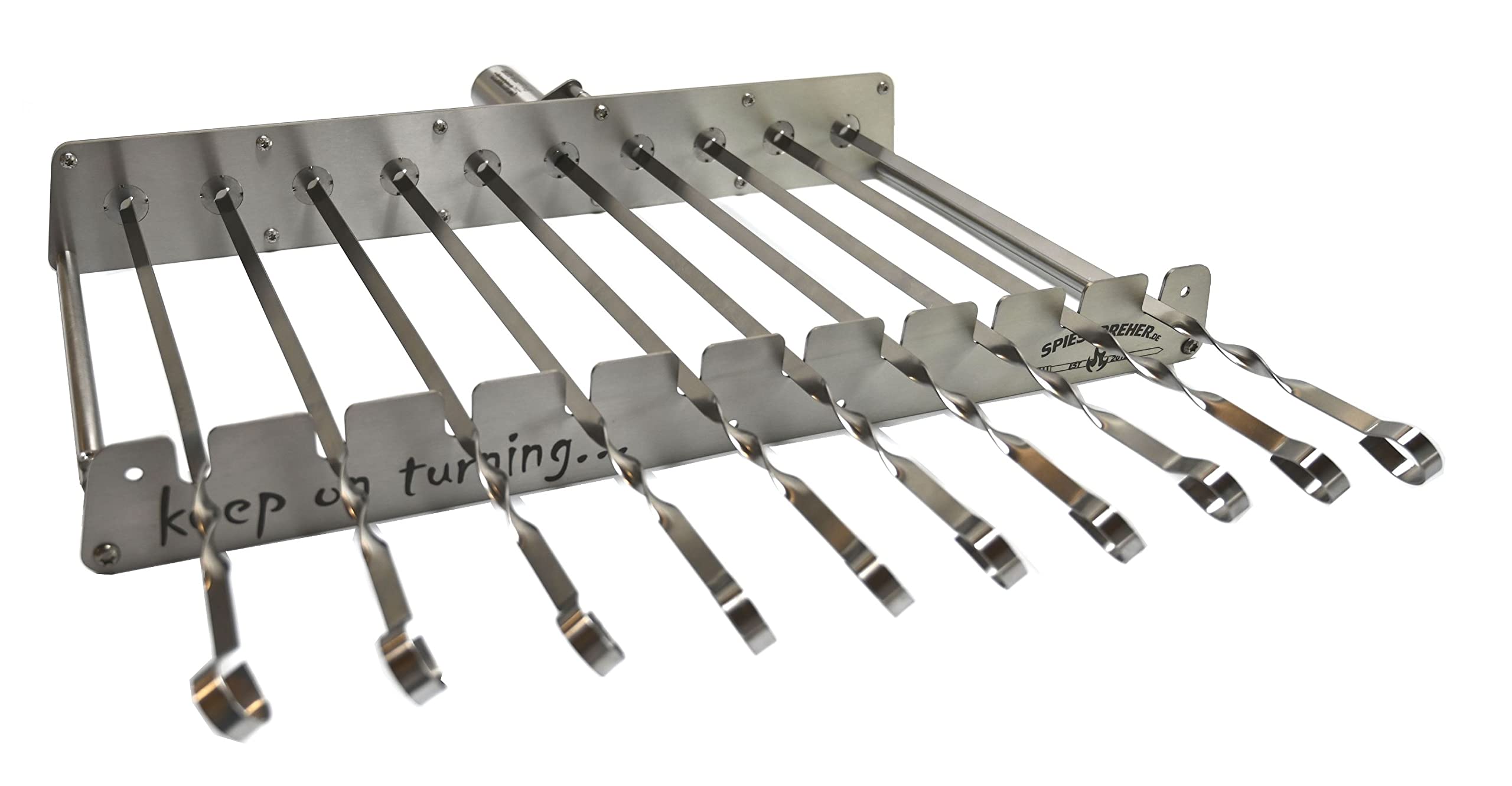 Buy TDC Tech 13 Skewer Automatic Rotating BBQ Rotisserie Rack, Kabob