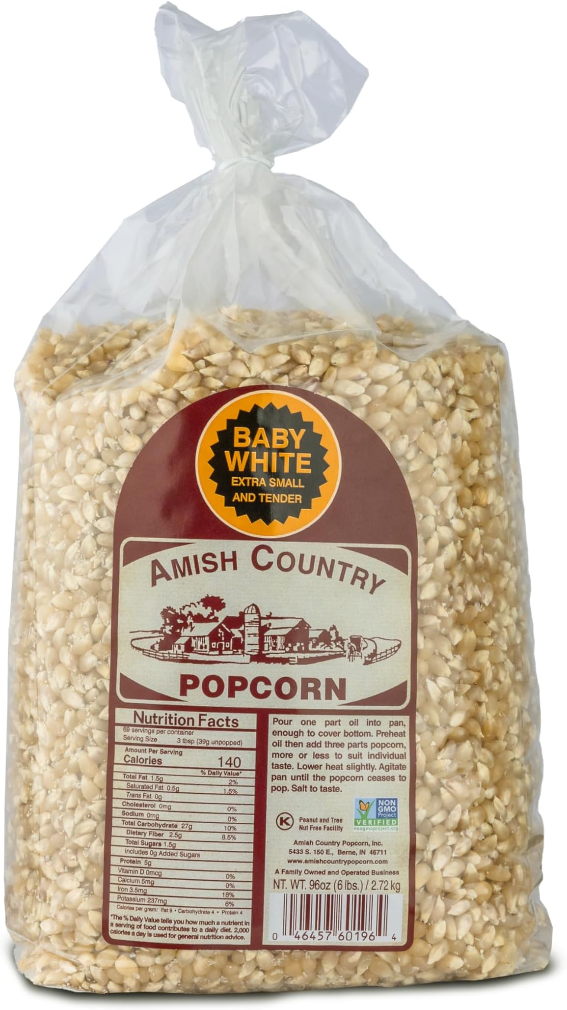 baby white large 6 pound bag