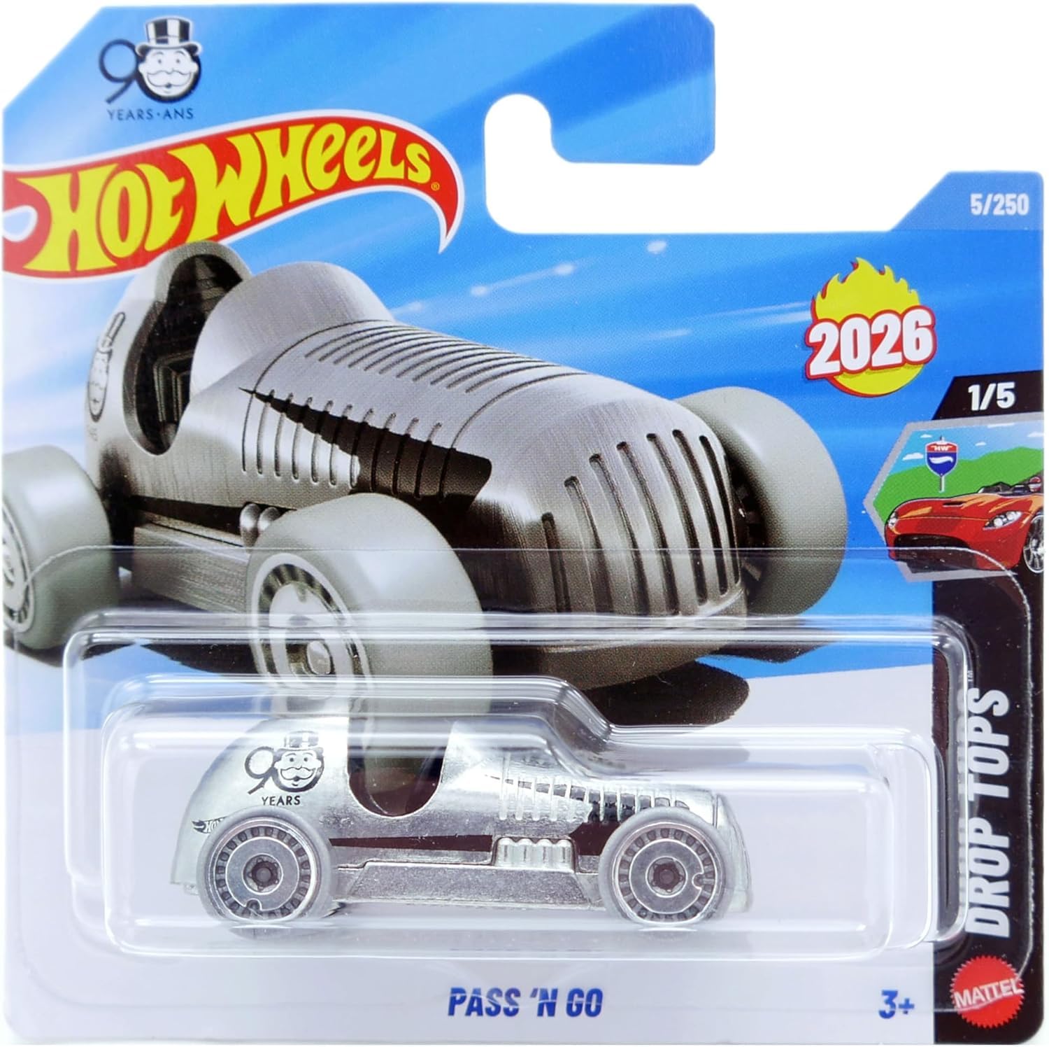 Hot Wheels Pass 'N Go [Silver] Drop Tops 1/5, 5/250 : Amazon.in
