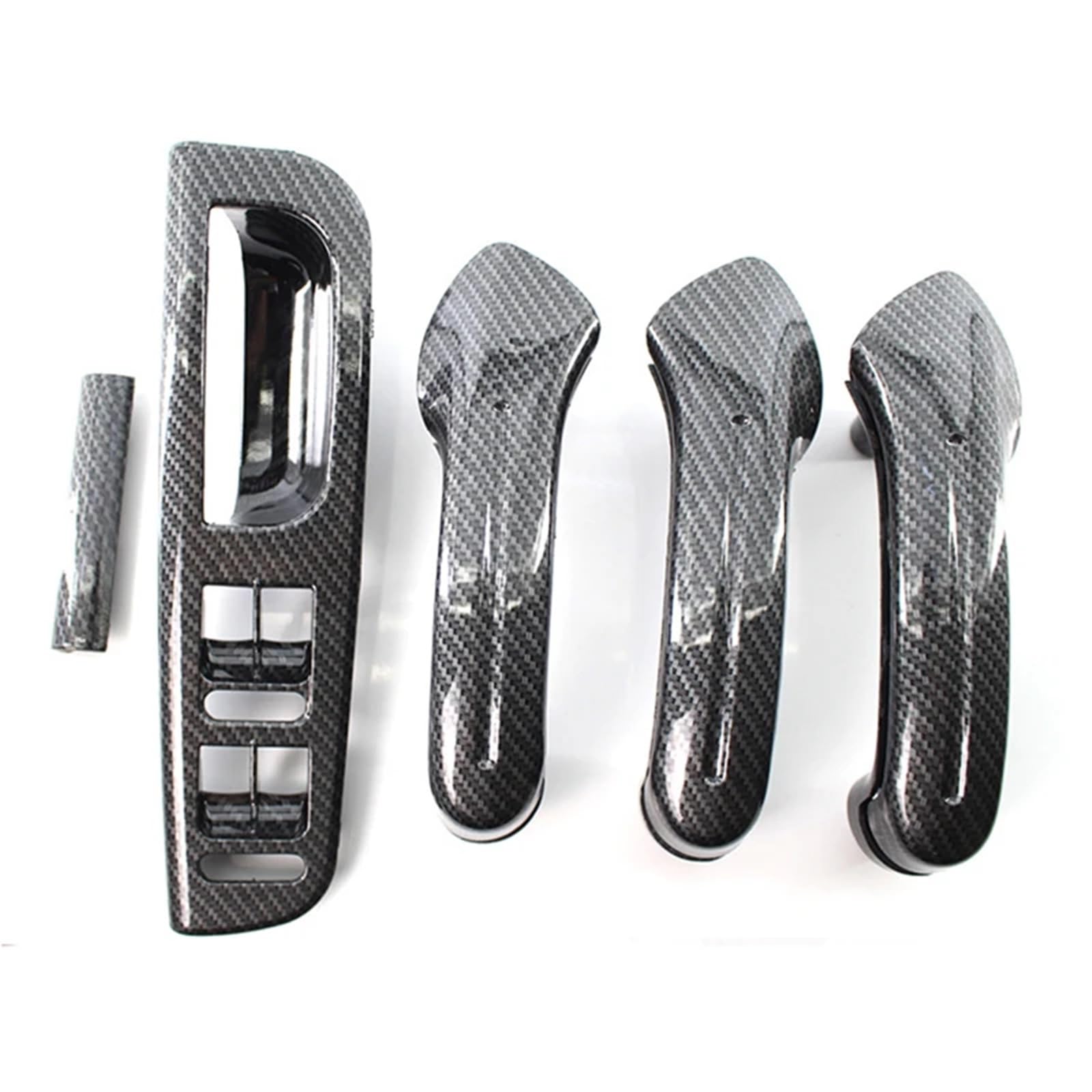 Btnuahq Carbon Fiber Car Door Handle Interior Front Rear Left Right Door Grab Handle For Vw For Bora For Golf 4 Mk4 For Jetta 1999-2004 Style 3B1867171e Car Inside Door Handle