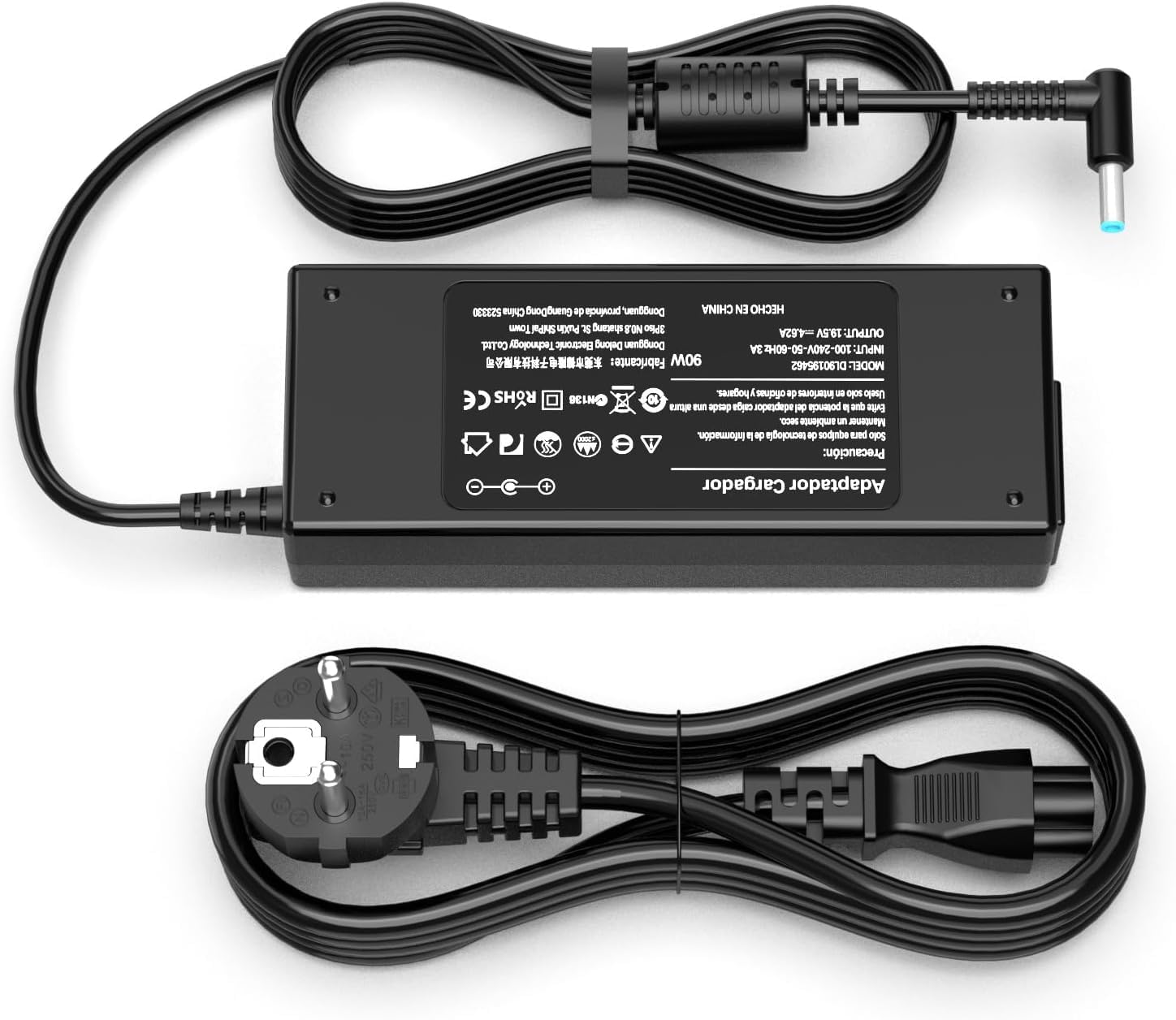 65w für HP Laptop Netzteil Pavilion DV6 DV7 DV5 DV4 G6 G62 G60 G7 8460P 8470P 8470W 6570B 2560P 4540S Probook Elitebook 840 820 G1 G2 6720S Ladekabel Charger 18.5V 3.5A Stromkabel 7,4 X 5,0 mm