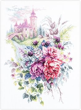 Wizardi Counted Cross-Stitch Kit The Old Castle 210-210 Magic Needle