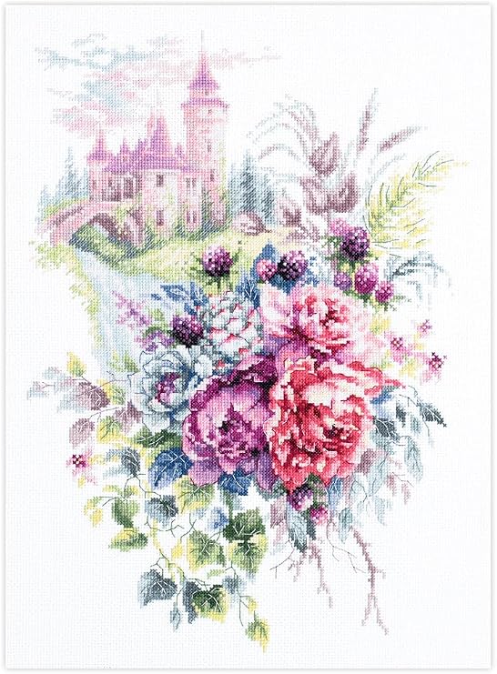 Wizardi Counted Cross-Stitch Kit The Old Castle 210-210 Magic Needle