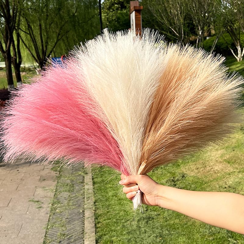Ramo Artificial de Pasto Pampas Grande 15pcs miniatura 3