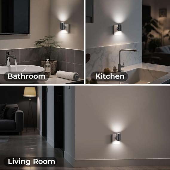 LED Night Lights Plug into Wall,Dimmable Plug in Night Light 5000K,4 Pack