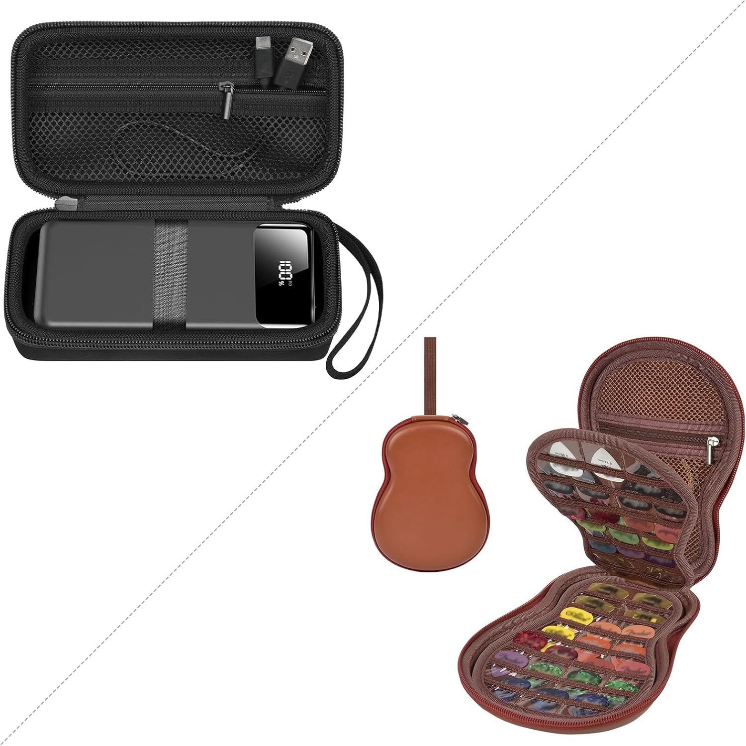 Portable Bank Charger Case for OHOVIV for SABANI for Charmast for VRURC for YILANS for CFIAI for LOVELEDI for RGVOTA for Miday for RONEGN for POIYTL for IAPOS Fast Charging Battery(Black)(2Packs)