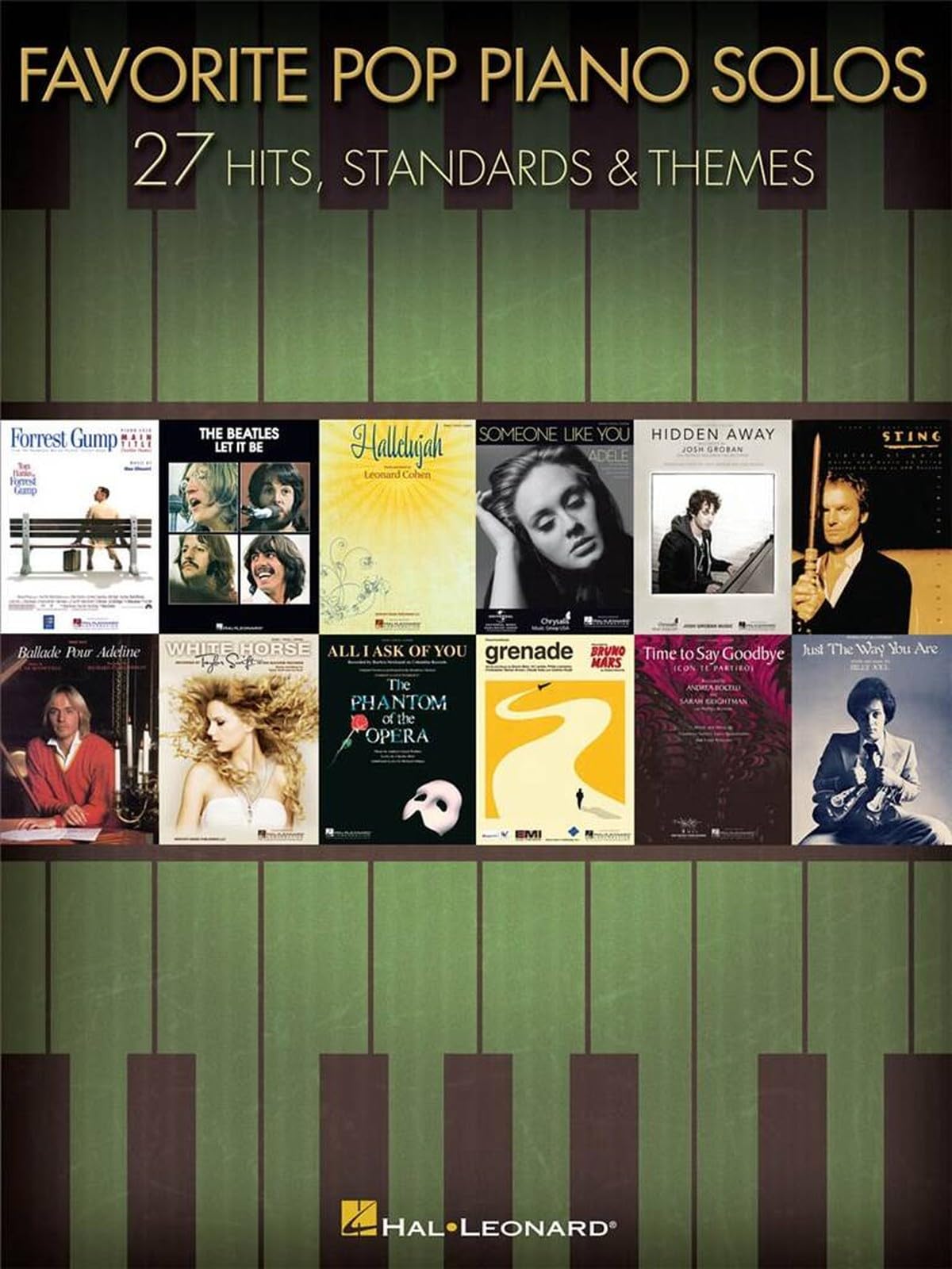 Favorite Pop Piano Solos | Piano Sheet Music Songbook | Easy to Intermediate Pop Arrangements for Adult and Teen Pianists | Popular Hits Piano Music ... or Recitals: 27 Hits, Standards & Themes