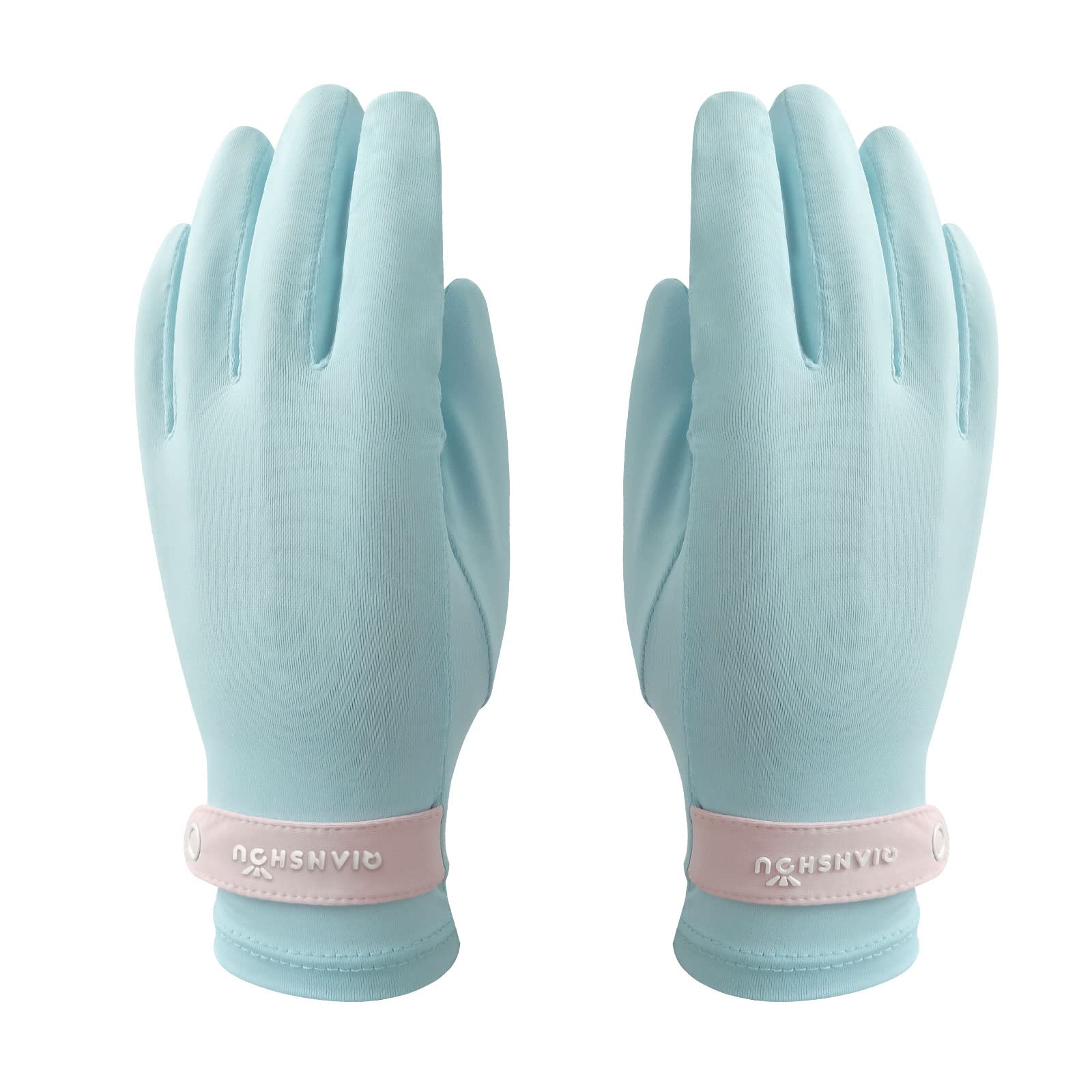 FEIQIAOSH Sun Protection Gloves for Women, Summer Outdoor Cooling Cycling Gloves, Anti-Slip Sunblock Gloves for Driving Riding