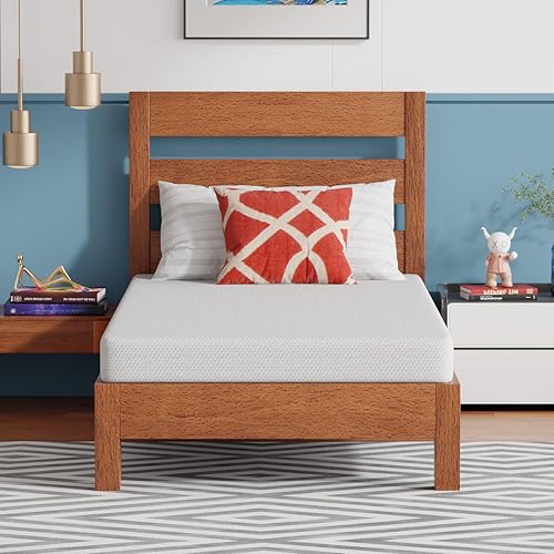 Miniatura 36 de PayLessHere - Colchón de espuma viscoelástica de 8 pulgadas con gel de enfriamiento infundido con té verde, certificado CertiPUR-US, colchón