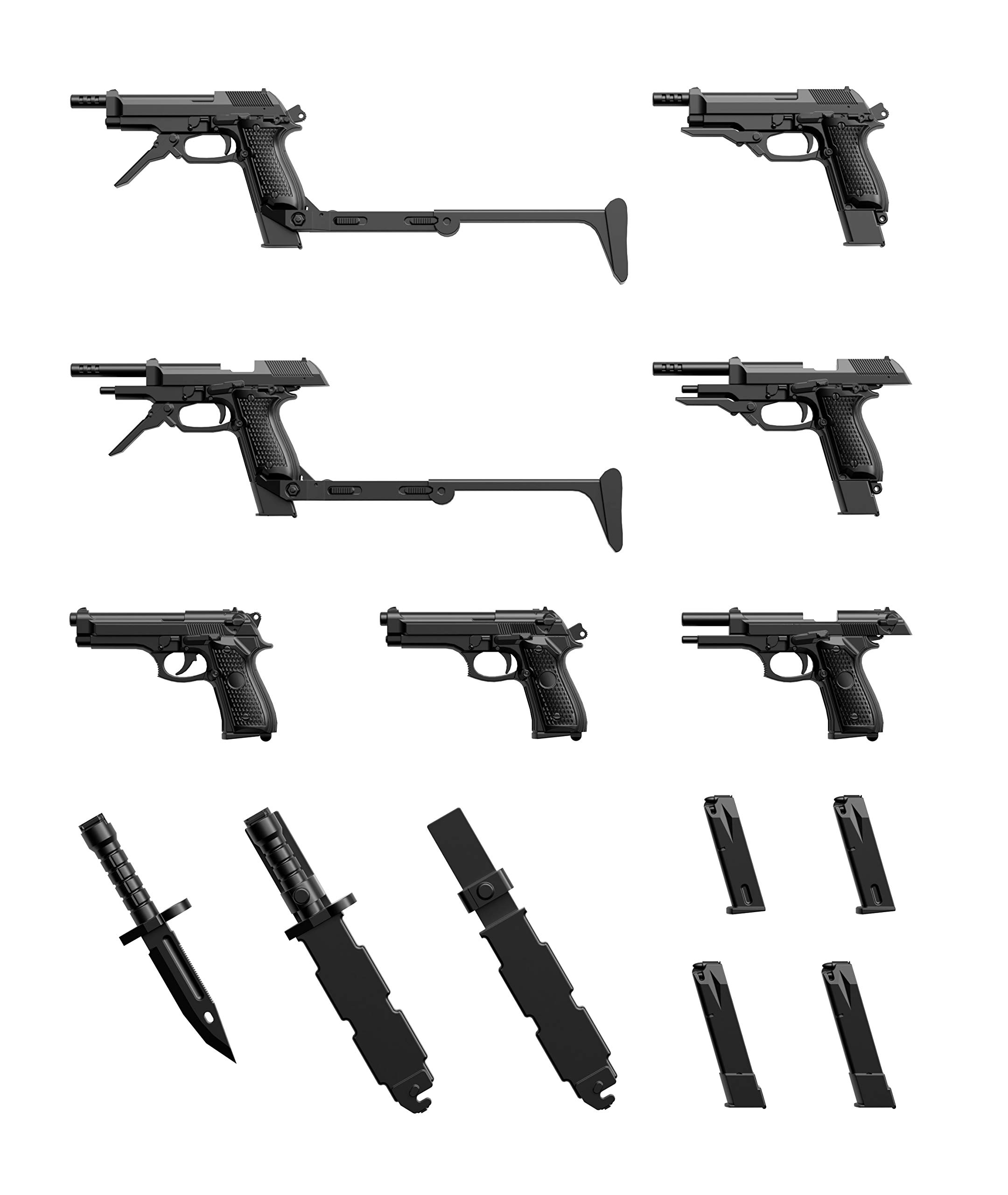 TOMYTEC Little Army LA049 M9 & M93R Type Plastic Model : Hobbies