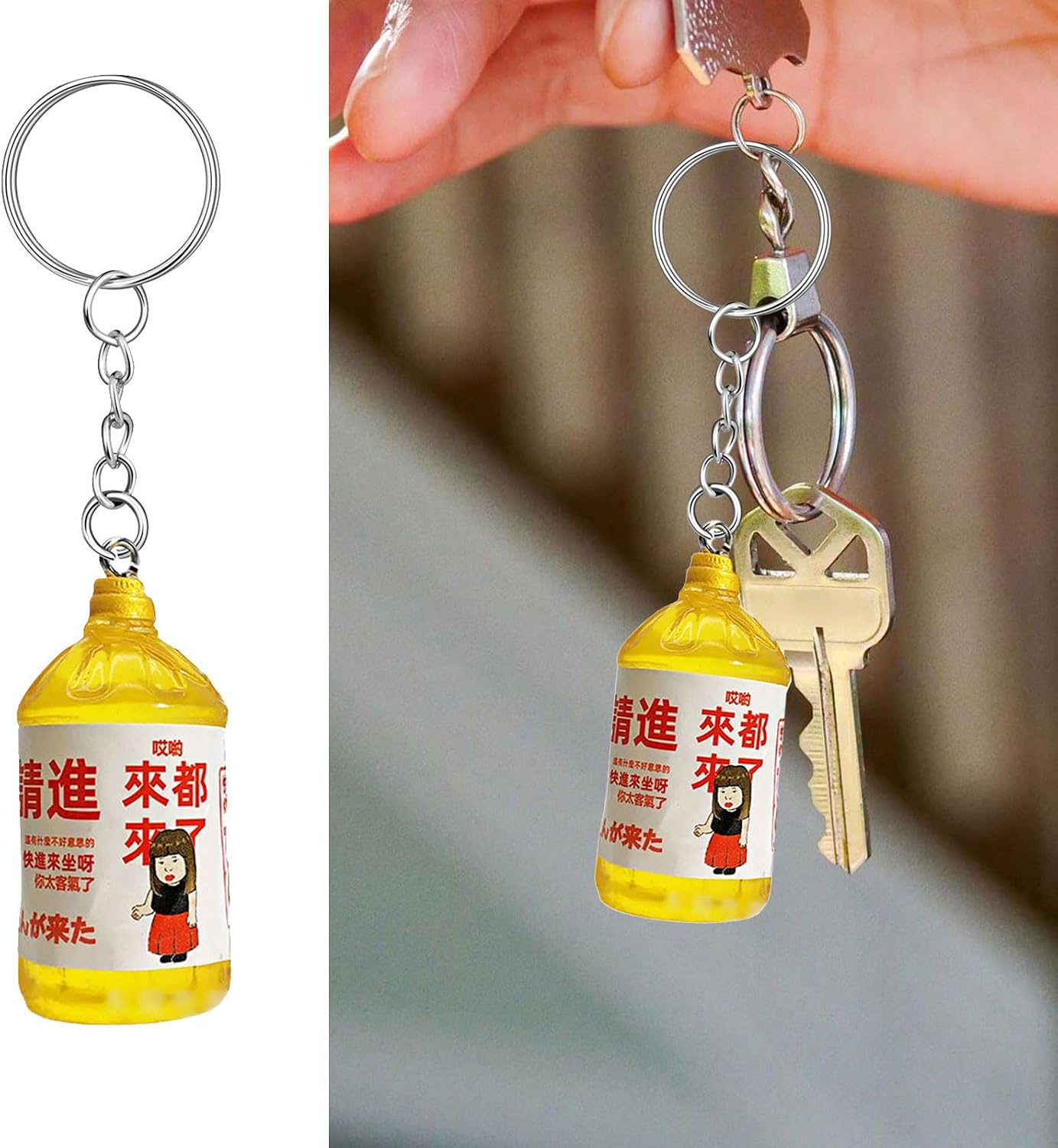 Funny Resin Keychain With Popular Culture Design Bag Hanging Decoration For Backpacks Cars Creative Giving image 2