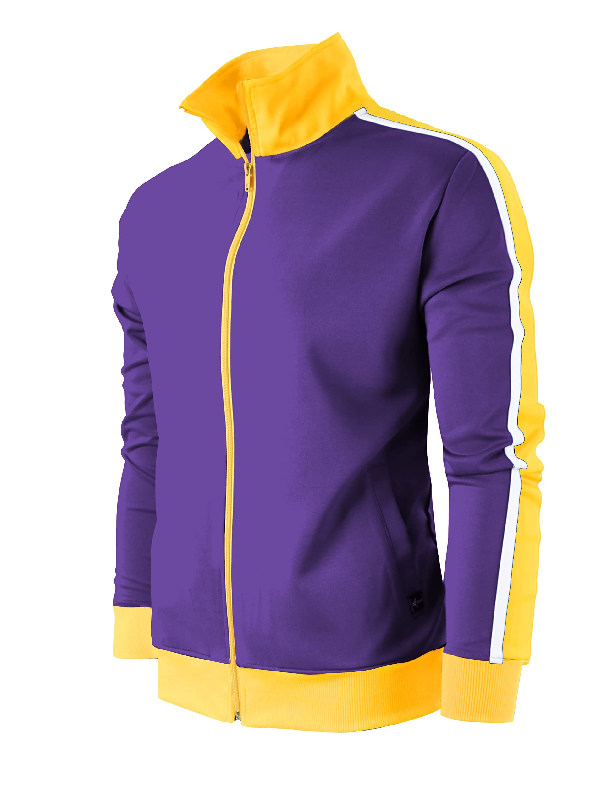 Mens Urban Hip Hop Slim Fit Track Jacket With Side Bahrain - View #4
