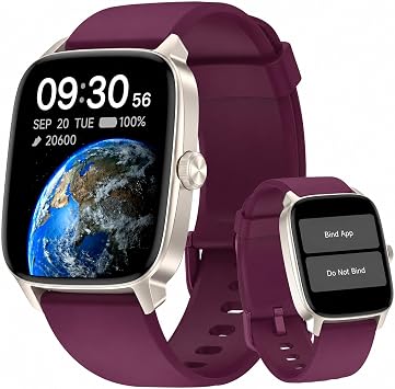 Smart Watch No App/Phone Required, 1.85" HD Display |Waterproof Watch with Heart Rate & Sleep Monitor | Step Counter for Walking, Pedometer Watch for Women/Men