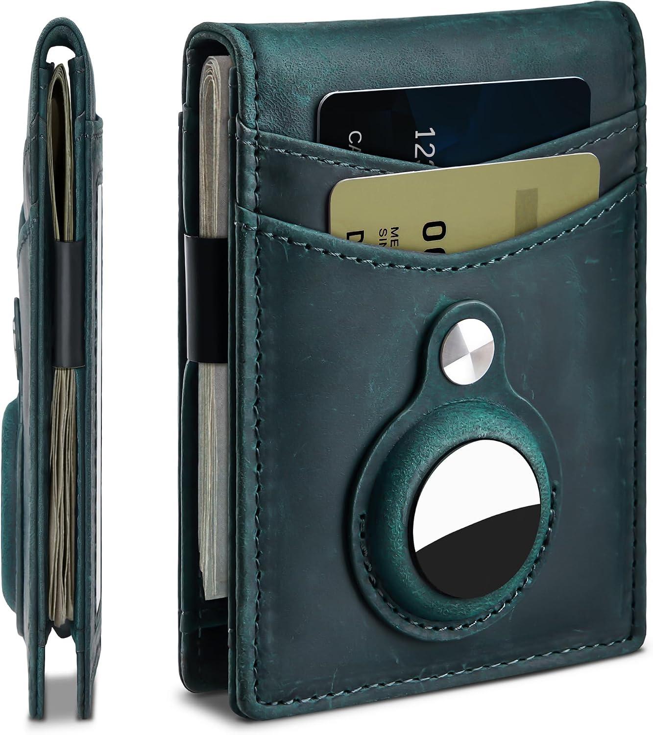 Suncat Slim Airtag Wallet for Men Card Holder RFID Wallet with Money Clip