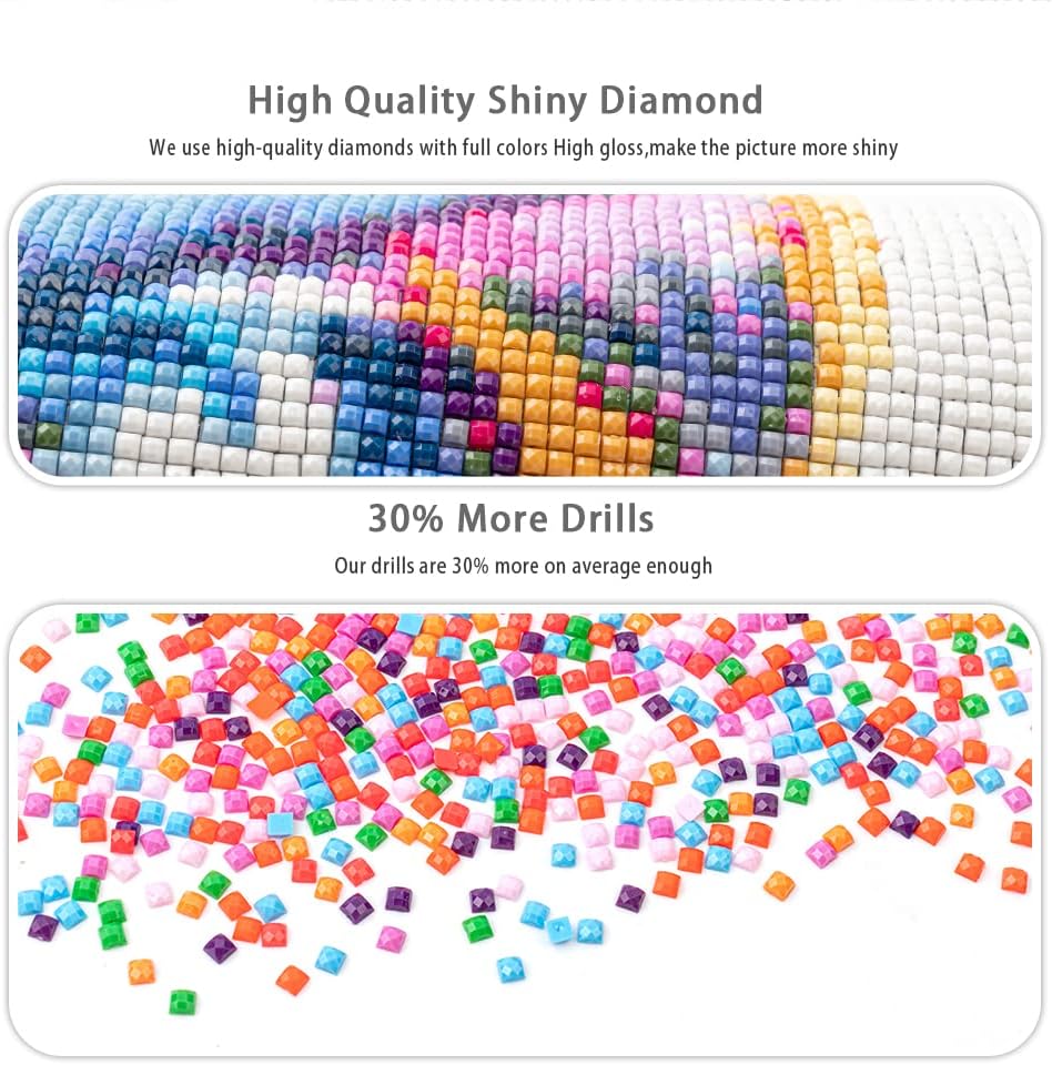 Kész gyémánt festés eredmény és dekoráció