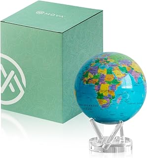 MOVA Ocean Blue Rotating World Globe