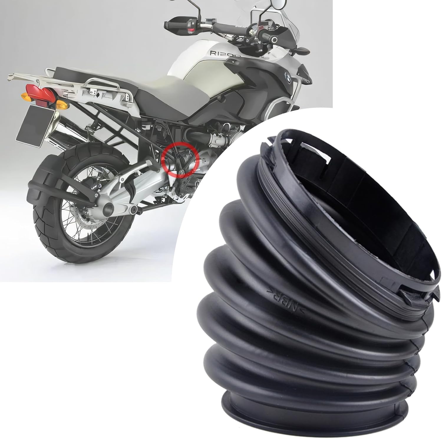 PANICAL Motorcycle For Bmw 2004-2024 Accessories Oil Cooling Engine Shaft Transmission Front Rubber Sleeve Boot Drive Bushing R1200GS Rt 1200 Gs St R900RT R Ninet 74 (DS2024070002 Black)
