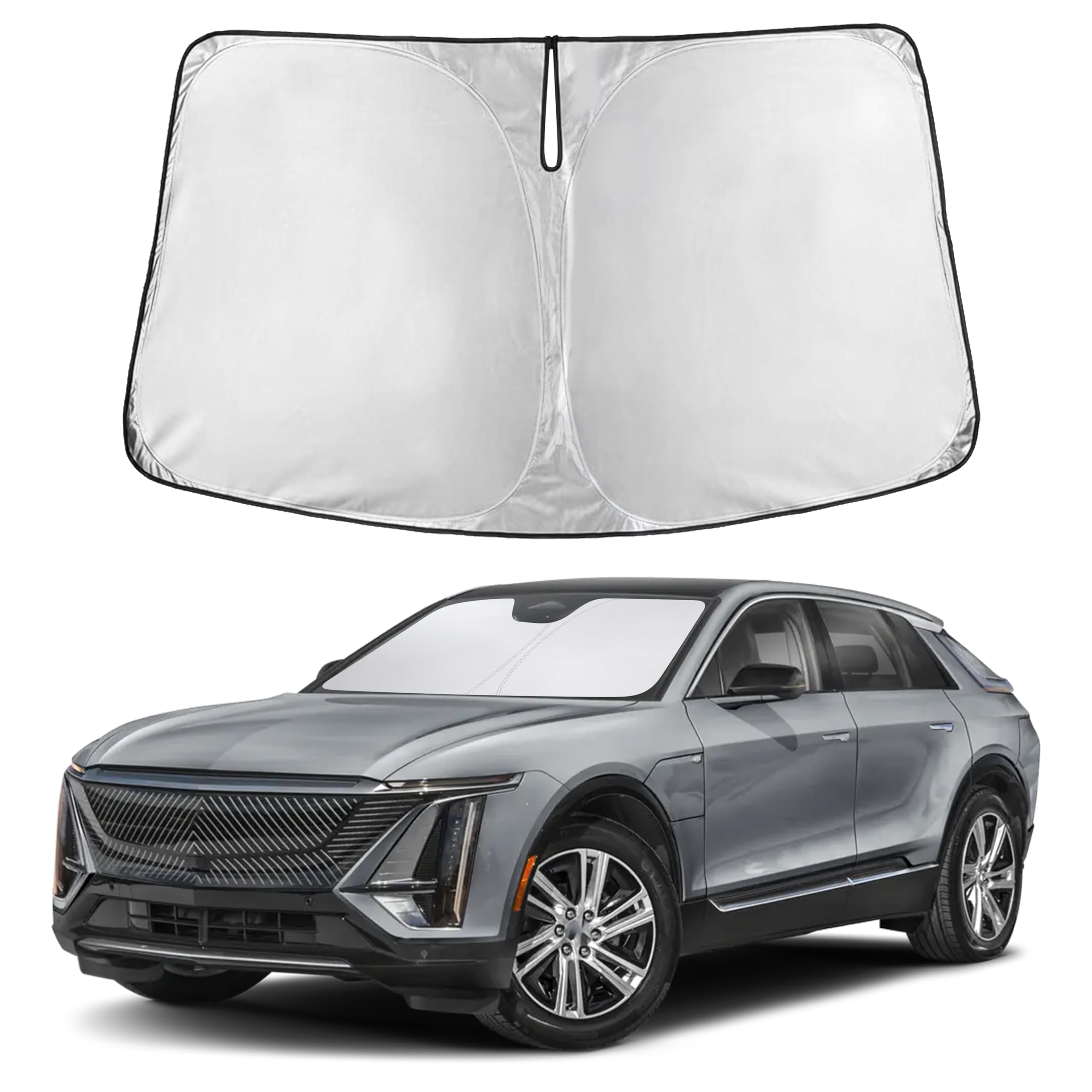 EcoNour Windshield Sunshade Compatible for Cadillac Lyriq 2023-2025 2026