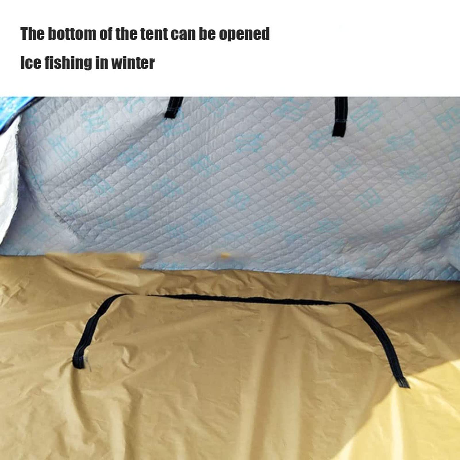 Tenda da Pesca sul Ghiaccio Portatile per 3 Persone, Riparo per la Pesca sul Ghiaccio all'aperto Tenda da Campeggio Baracca da Pesca per Pesca sul Ghiaccio Pesca Invernale