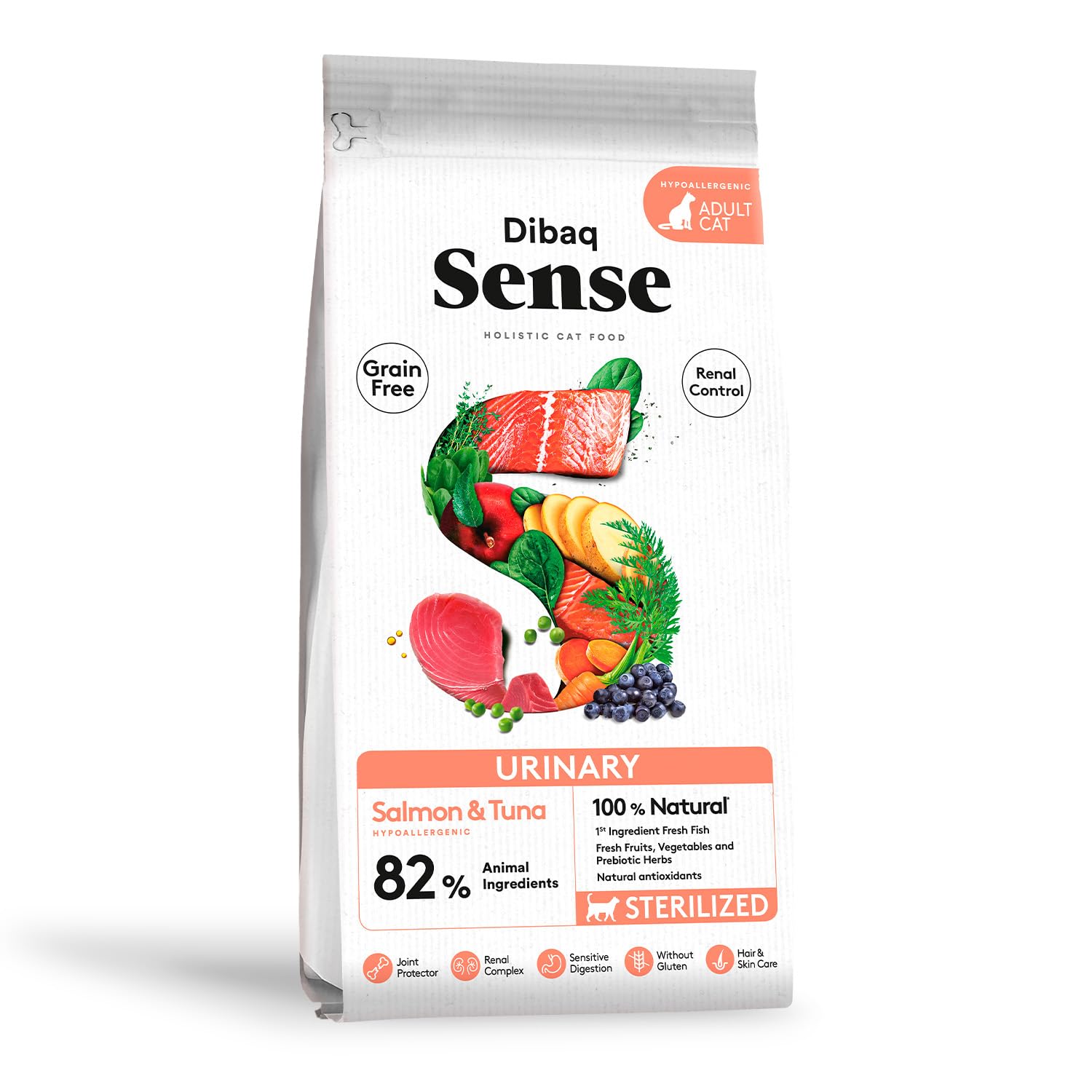 Dibaq Sense Grain Free Urinary Sterilisiert, Alleinfuttermittel für Katzen, getreidefrei, GVO‑frei, 6 kg