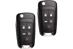 4 Buttons Flip Key Fob Replacement Fits for 2010-2019 Car Models