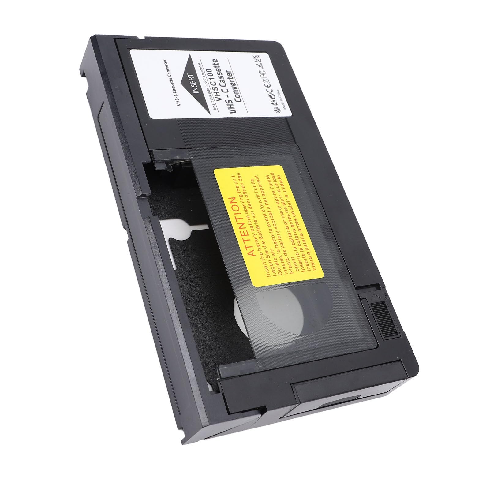 Adaptateur de Cassette VHS C pour Cassettes S VHS C et S VHS,pour Cassettes VHS C et VHS,etc,Prise en Charge de la Lecture et de l'enregistrement