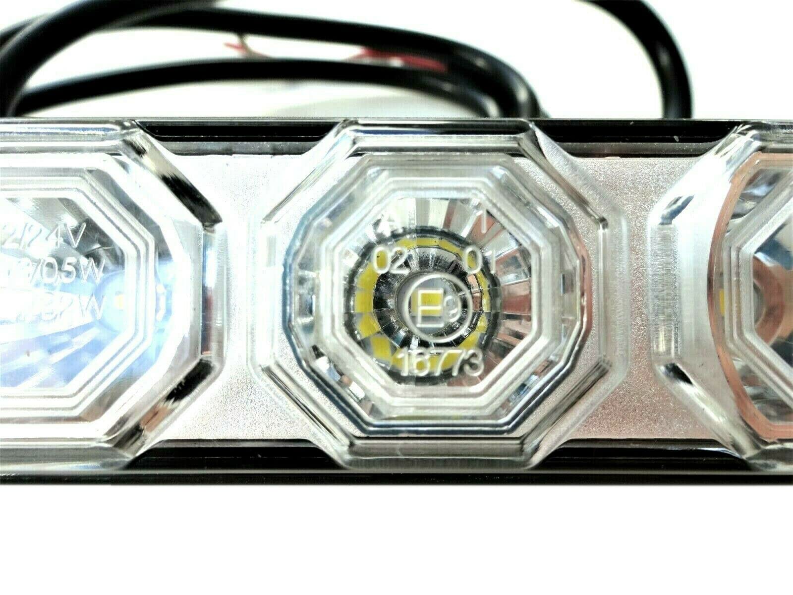 2x LED Positionsleuchte mit Blinker 12V 24V E9 ECE R06 R07 für Traktor Schlepper Baumaschine Anhänger IP68