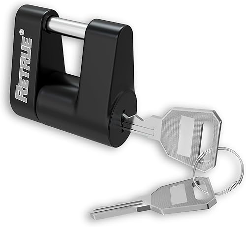 Miniatura 7 de Bloqueo de acoplador de lengüeta de remolque, bloqueo de enganche de remolque, diámetro de 14 pulgadas, 34 pulgadas de longitud para remolque,