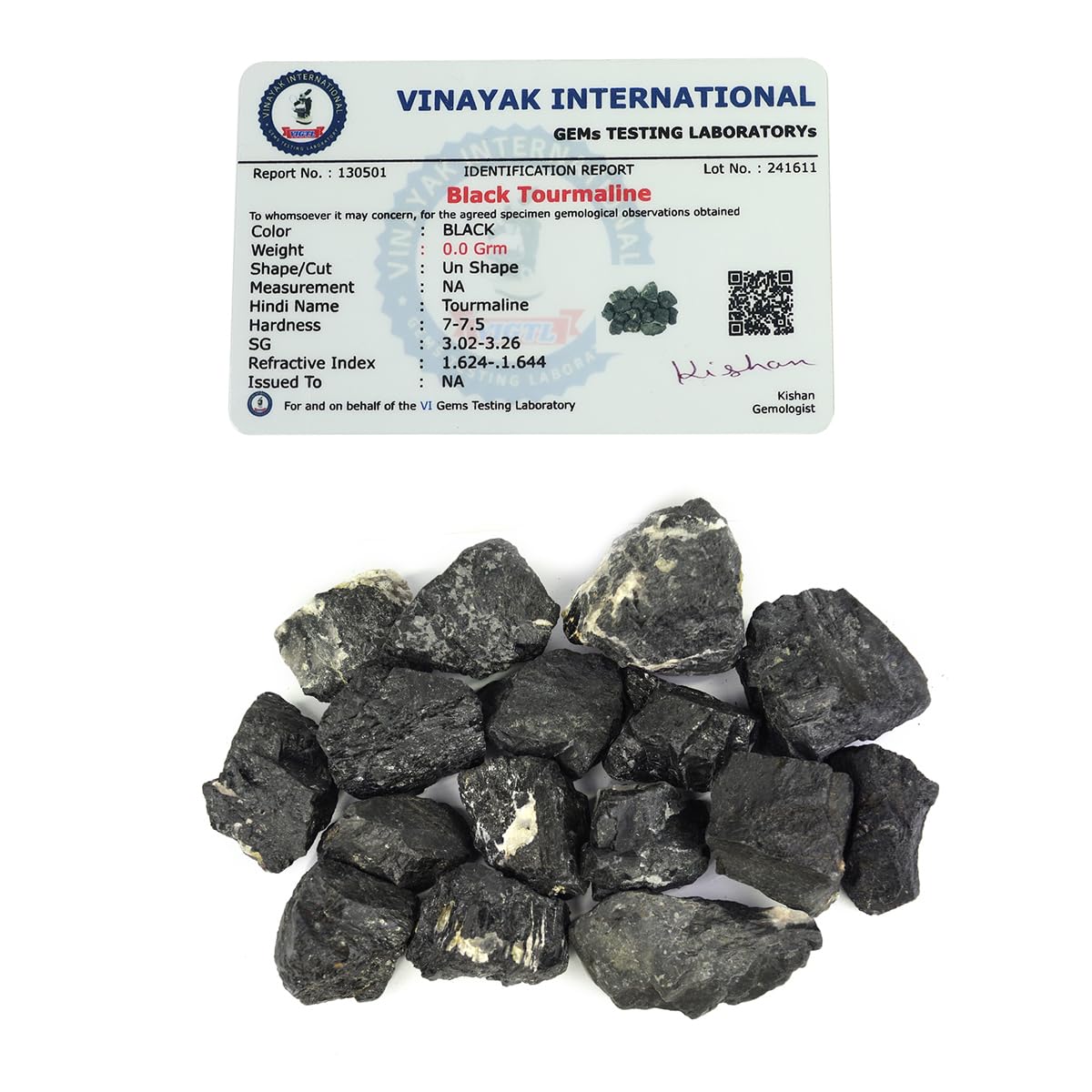 Reiki Crystal Products Natural Black Tourmaline Rough, 1 KG Raw Stone, Black Tourmaline Raw Stones