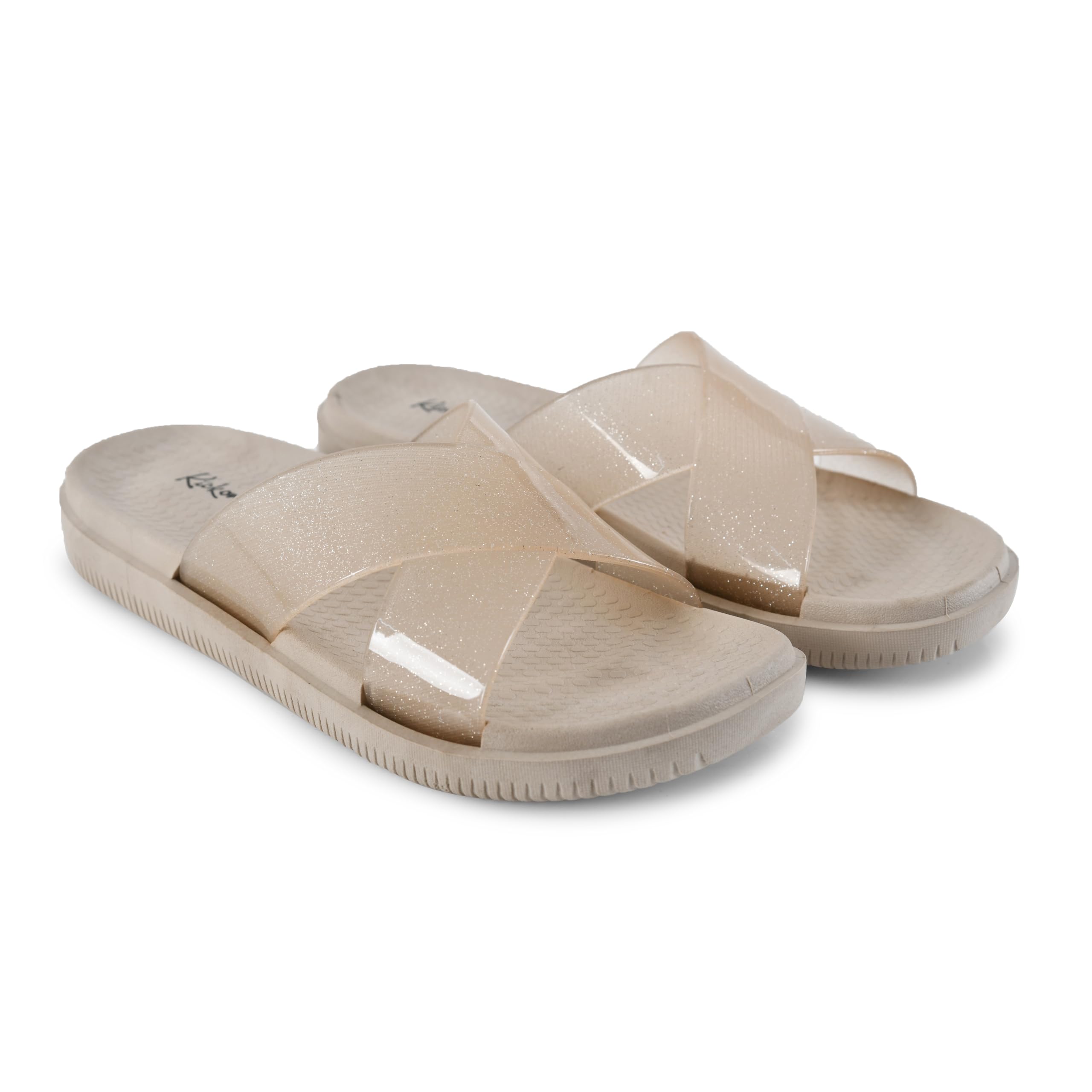 Fashion Sliders Slippers for Women & Girls, Stylish Cross Strap Buckle Sandals, Lightweight Casual Comfortable Slip-On Flats-image-49