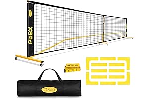 Portable Pickleball Court Lines Driveway Practice Net