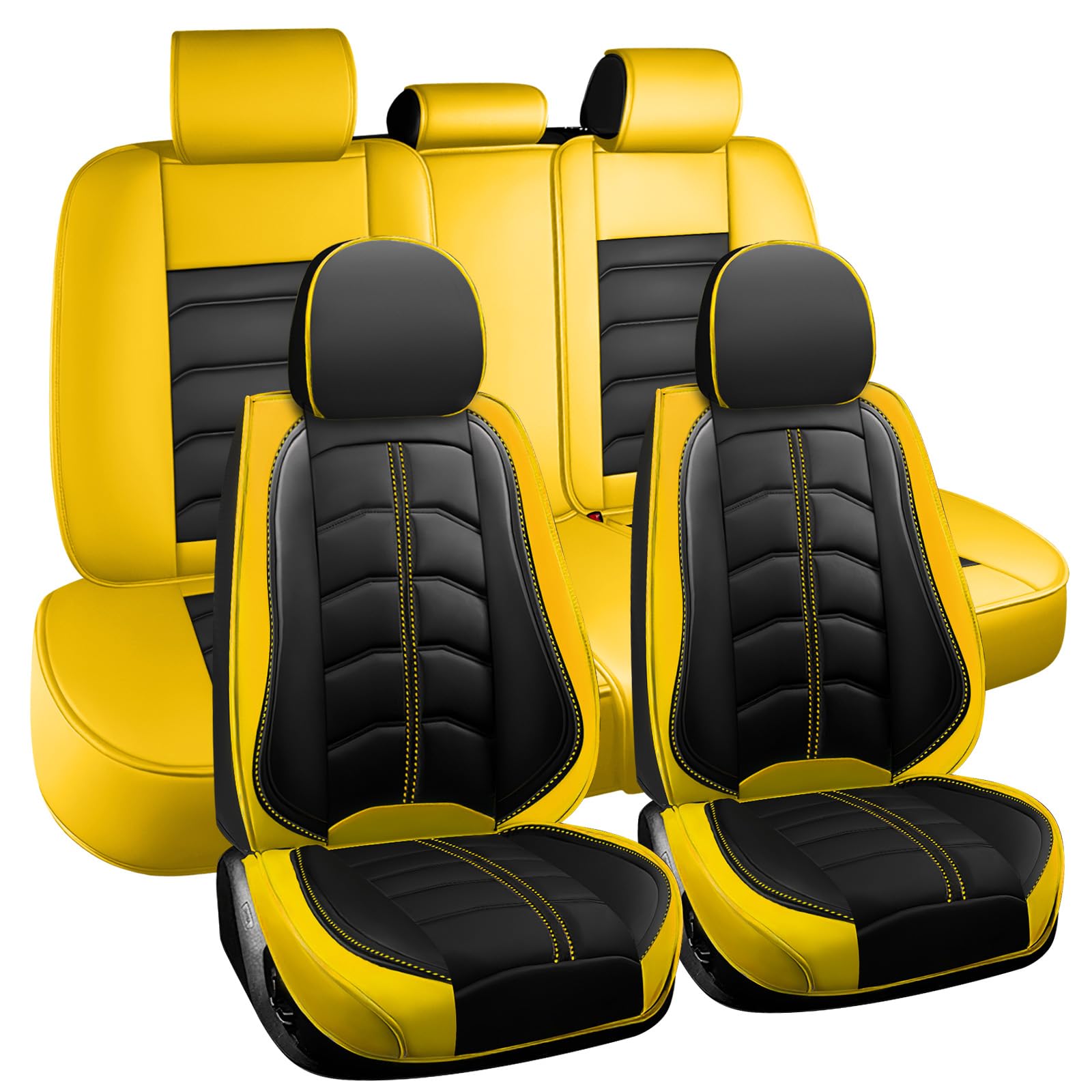 Car Seat Cover for Mini Cooper 2002-2012 Durable Wear Resistant Waterproof Seat Covers Breathable No Odor Premium Leather