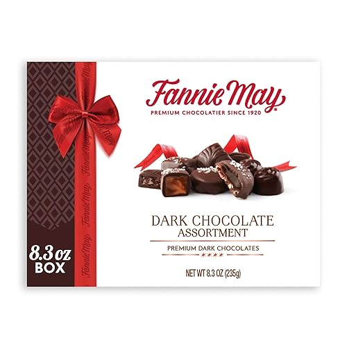 Fannie May Surtido de dulces de chocolate negro regalo del día de San Valentín caja de regalo de 83 onzas