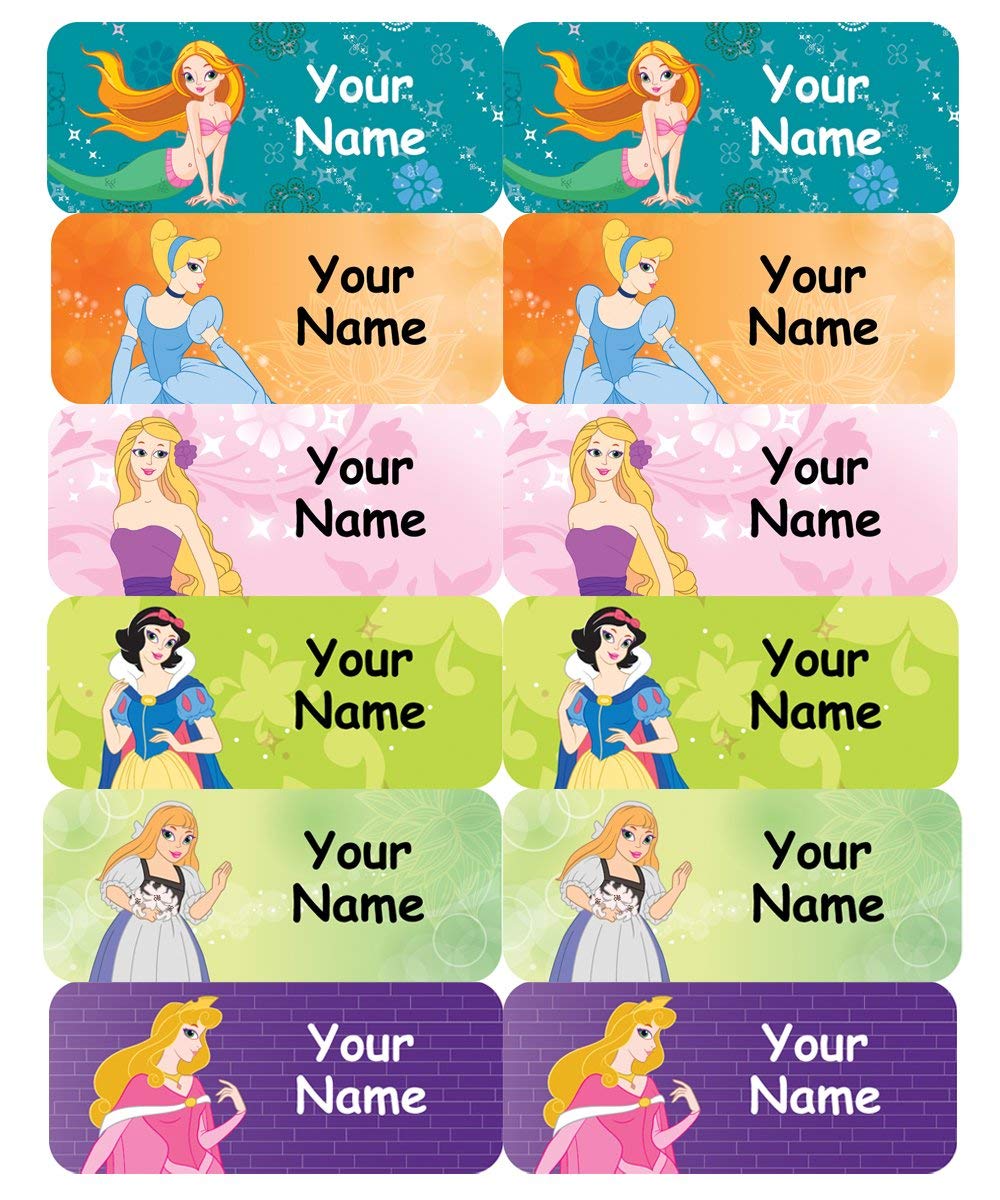 Smile Labels Personalized Medium Name Label Stickers Pack of 24 Waterproof Labels for School