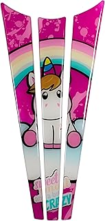 Tankpad Pegatina protectora de gel para motocicleta, diseño de unicornio, color rosa (X508952VA)