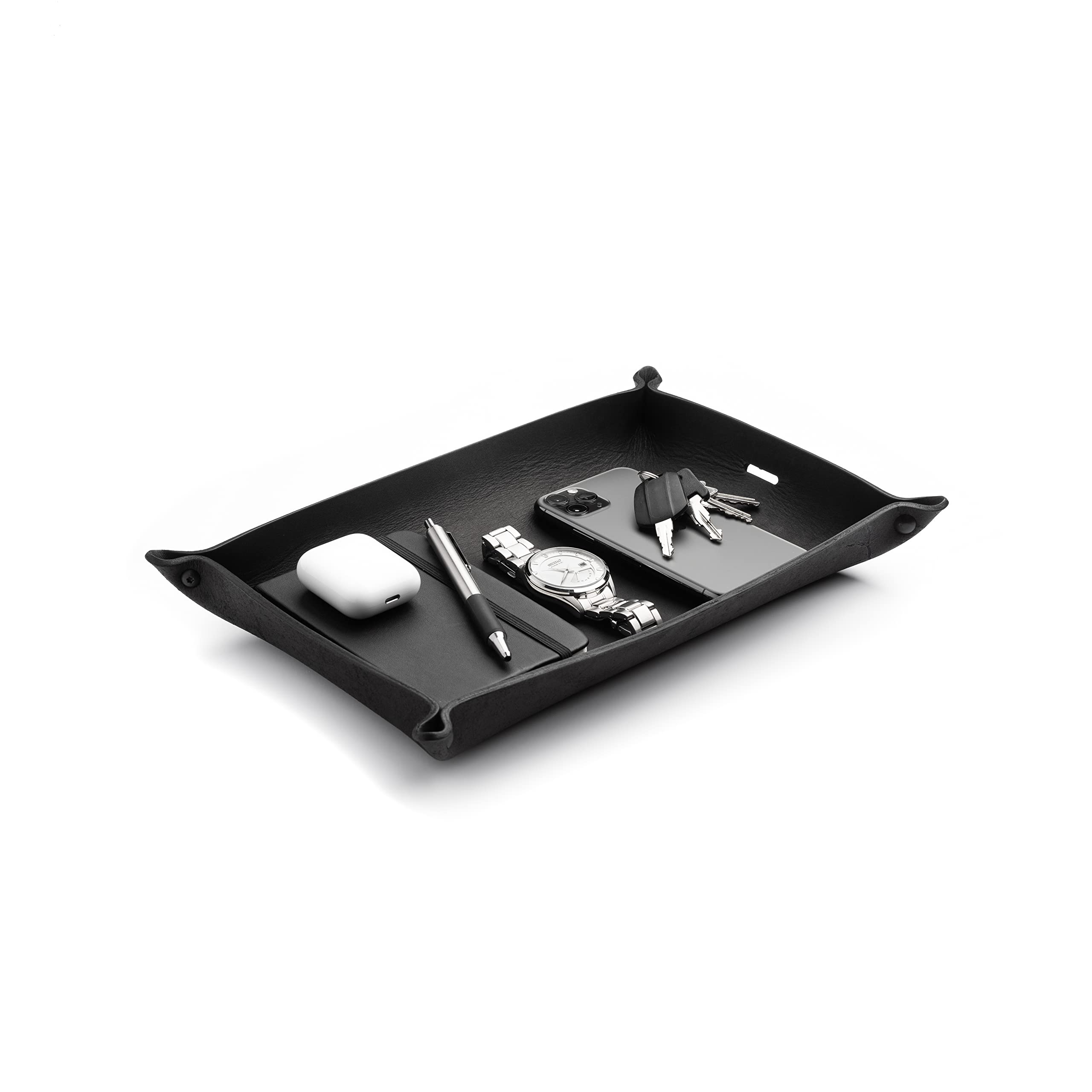 Amazon.com: Main Street Forge Leather Valet Tray for Men – Rustic