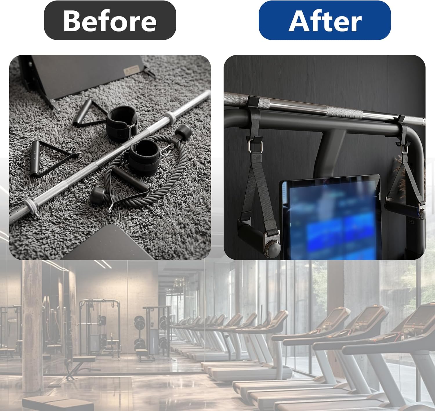 Gym Organizer Compatible with Speediance Gym Monster, 2Pcs Compatible with Speediance Gym Monster Sturdy Organizer Stand for Barbell Plates & Dumbbells, Space-Saving Home Gym Storage