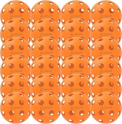 Pelotas de pickleball para exteriores de 40 agujeros de grado profesional, probadas por jugadores con diseño resistente al viento, diseñadas para