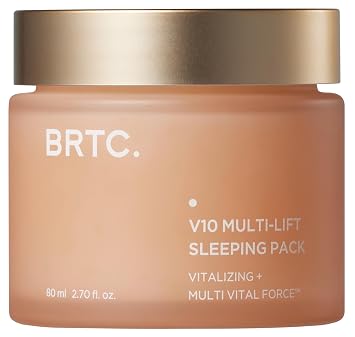 BRTC V10 Multi-Lift Sleeping Pack | Overnight Mask for Face Moisturizer, Moisturizing and Nourishing | Korean Skincare 80 ml, 2.70 oz