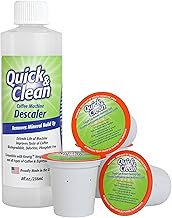 Quick & Clean 4-Pack of Cleaning Cups with Descaler Bundle (2 Total Uses) - 2.0 Compatible, Descaling Solution for Keurig, Nespresso, Ninja, Delonghi, All Coffee and Espresso Machines