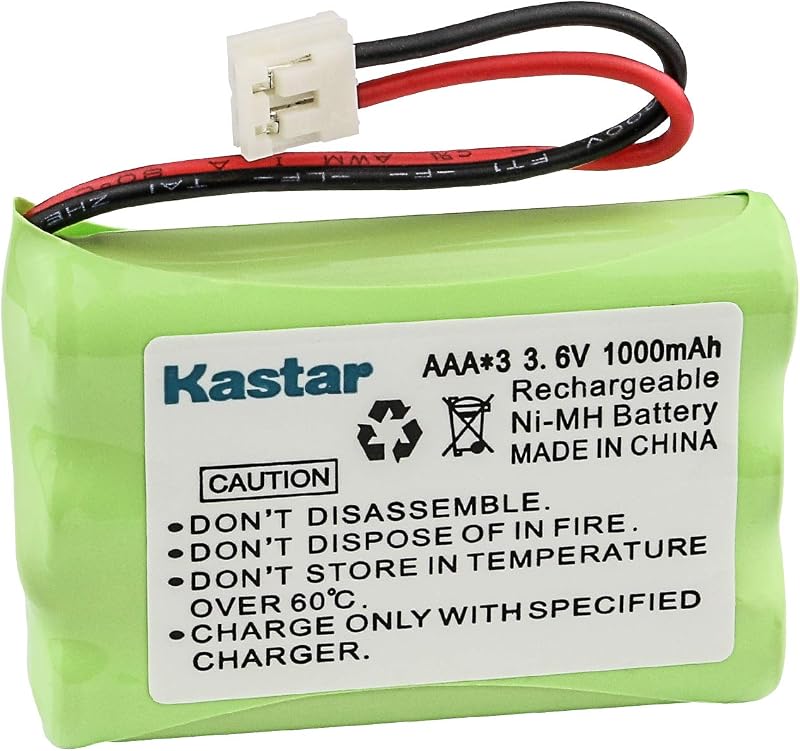 Kastar Cordless Phone Battery Replacement for Vtech i6789, i6789, ia5829, ia5839, ia5851, ia5859 Cordless Phone, GE TL96158, Vtech 89-1323-00, 80-5848