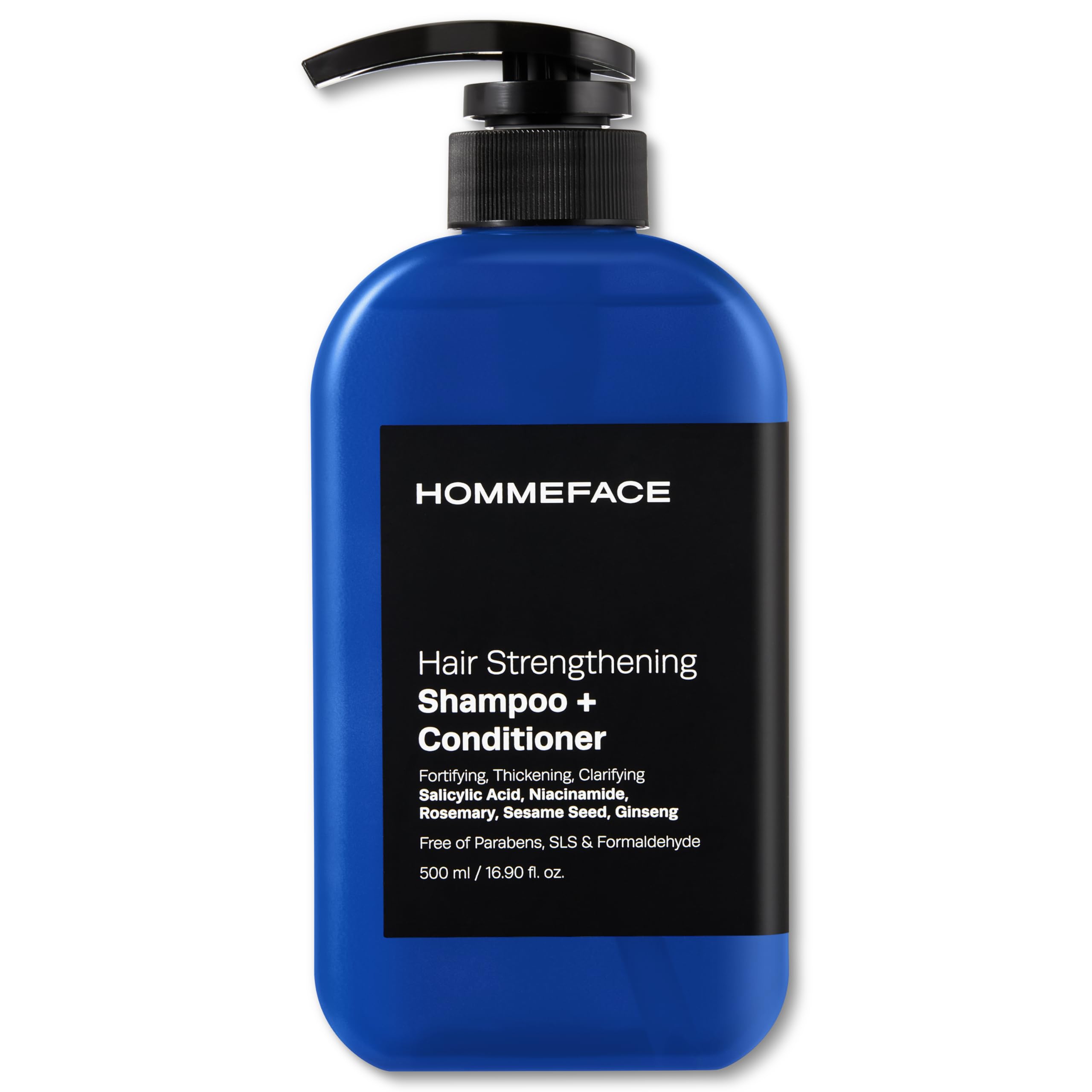 HommeFace Men’s 2-in-1 Hair Strengthening Shampoo + Conditioner, 16.9 fl oz