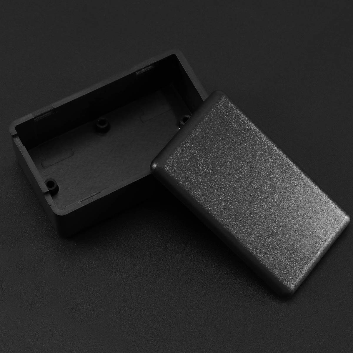 5PCS Etui à projet plastique électronique étanche, boîtier de boîtier de jonction compatible avec le projet électronique, noir (61 x 36 x 25mm)