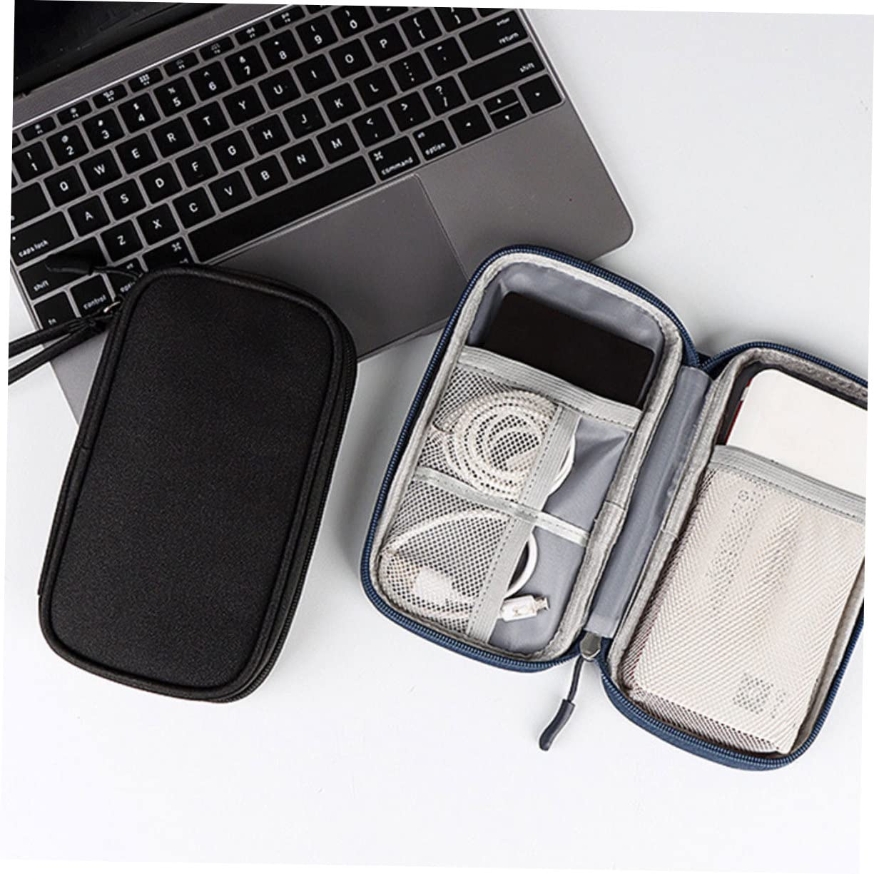 Gadpiparty 3pezzi Organizer Elettronico Per Accessori Digitali Borsa Porta Cavi Compatta Da Viaggio Facile Da Trasportare Per Smartphone e Caricabatterie Mystique