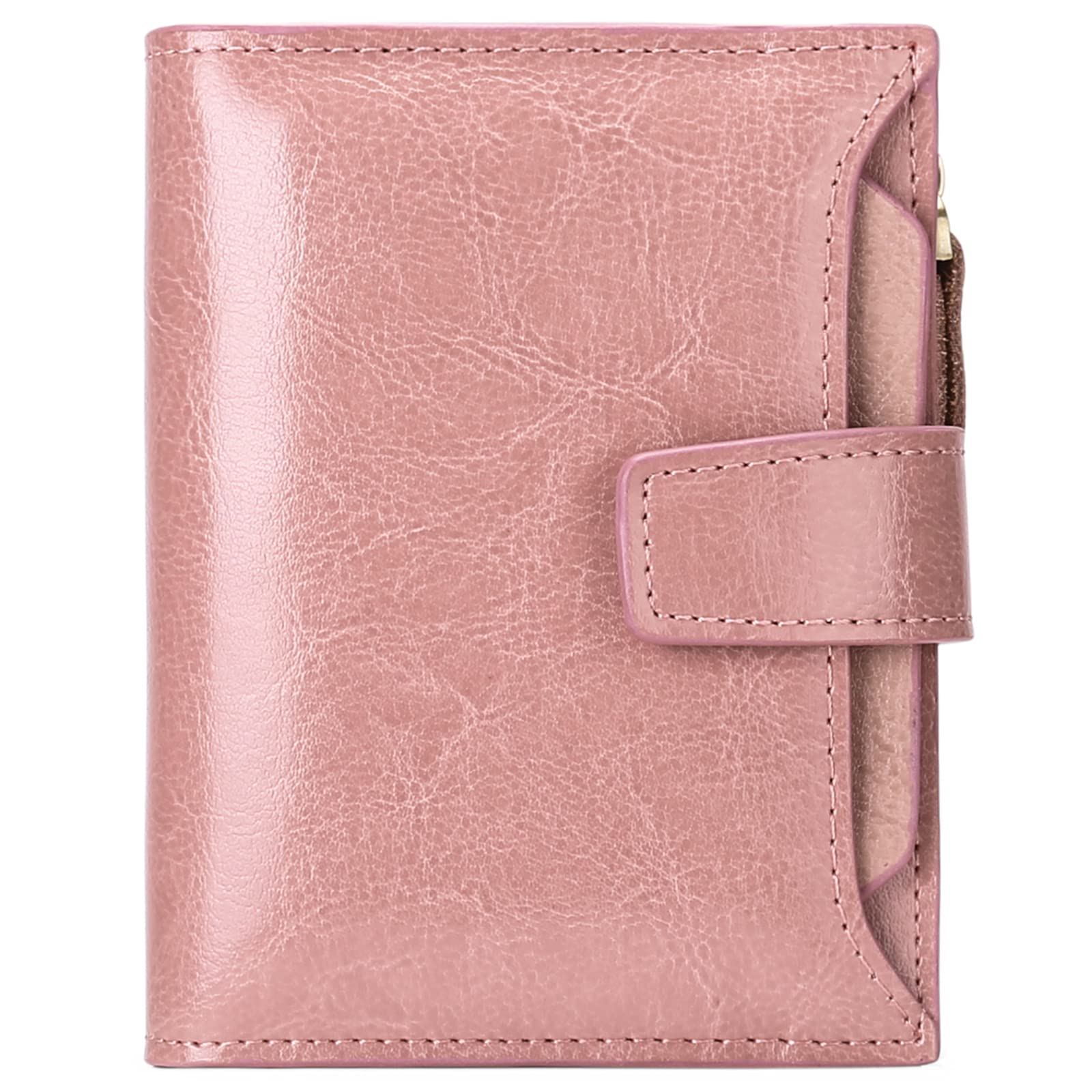 SENDEFN Portafoglio Donna in Pelle Vera Piccolo Portamonete Cute con Cerniera 14 Carte Portafoglio Donna Pelle con Tanti Scomparti
