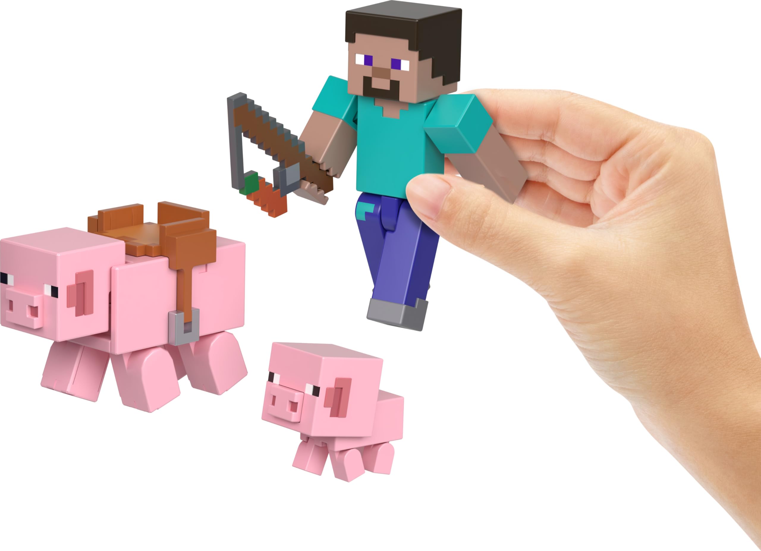 Amazon.co.jp: Mattel マインクラフトおもちゃ 3.25インチ アクション