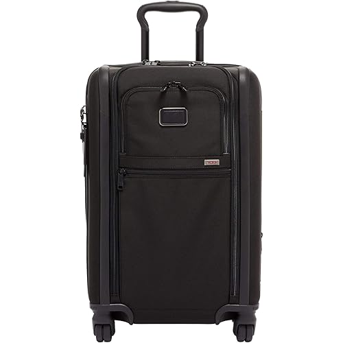 TUMI - Alpha International Expandable 4 Wheeled Carry-On - Rolling Carry On Suitcase for Domestic & International Travel - Black