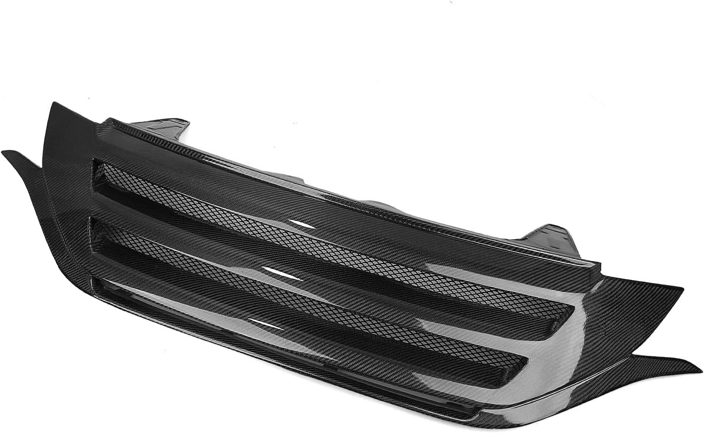 Front Bumper Grille Racing Grill Hood Vent Mesh Grid Compatible With Honda CRV CR-V 2012-2014(Fiberglass)